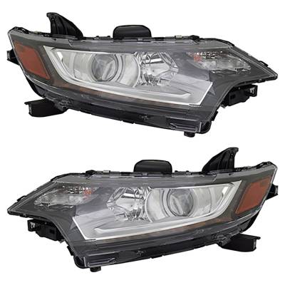 New Pair Of Halogen Headlights Compatible With Mitsubishi Outlander Se Sport Utility 4 Door 3.0L