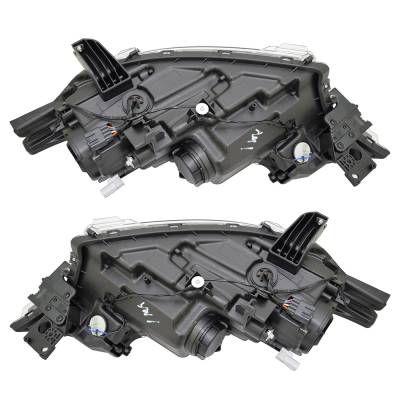 Rareelectrical - New Pair Of Halogen Headlights Compatible With Mitsubishi Outlander Sport Gt Sport Utility 4 Door - Image 4