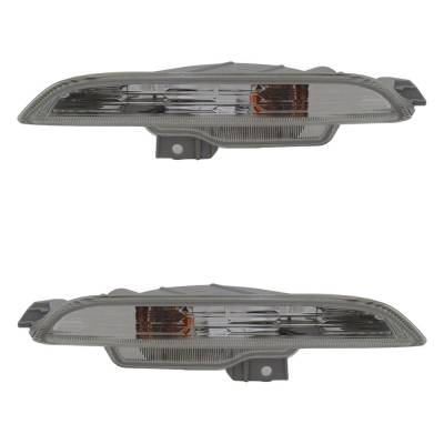 Rareelectrical - New Pair Of Daytime Running Lights Compatible With Honda Insight 1.3L 2010 2011 By Part Numbers - Image 1