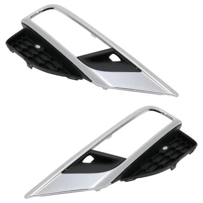 Rareelectrical - New Front Left And Front Right Fog Light Trim Compatible With Honda Cr-V Ex Cr-V Se 2015-2016 By - Image 2