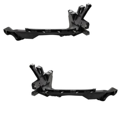New Pair Of Headlight Bracket Compatible With Audi Q5 Titanium Premium 4 Cyl 2.0L Sq5 Prestige 6 Cyl