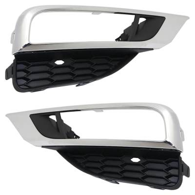 New Front Left And Front Right Fog Light Trim Compatible With Honda Cr-V Ex-L Cr-V Ex 2015-2016 By