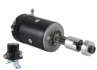 New 6V Starter And Drive With Solenoid Compatible With Ford 9N By Part Numbers 12323155 8N11001