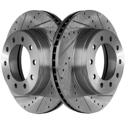 Rareelectrical - Performance Rotor Brake Disc Compatible With Ford F-550 Super Duty Lariat 8 Cyl 6.4L F-450 Super - Image 1