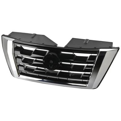 Rareelectrical - New Painted Black Grille Assembly Compatible With Nissan Armada Platinum 8 Cyl 5.6L Armada Sl 8 Cyl - Image 3