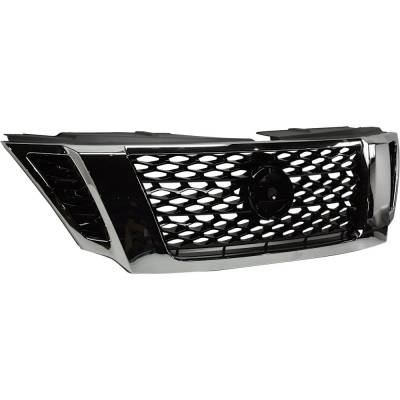 Rareelectrical - New Painted Black Grille Assembly Compatible With Nissan Armada Platinum Reserve 8 Cyl 5.6L Armada - Image 2