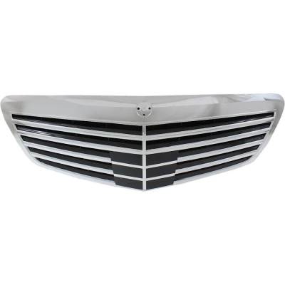 New Chrome Shell Grille Assembly Compatible With Mercedes Benz S550 Base 8 Cyl 4.7L S63 Amg Base 8