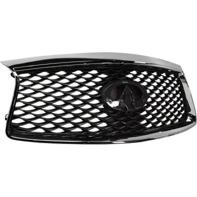 Rareelectrical - New Painted Gray Grille Assembly Compatible With Infiniti Qx60 Pure 6 Cyl 3.5L Qx60 Luxe 6 Cyl 3.5L - Image 2