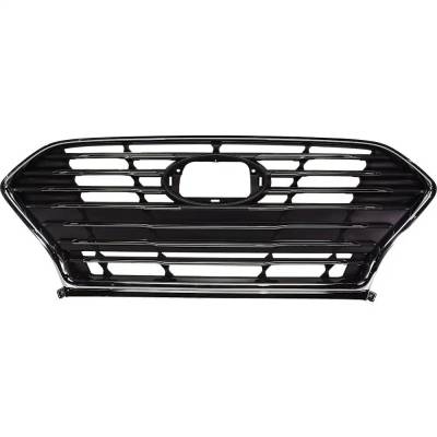 New Chrome Shell Grille Assembly Compatible With Hyundai Sonata Plug-In Hybrid Ultimate 4 Cyl 2.0L