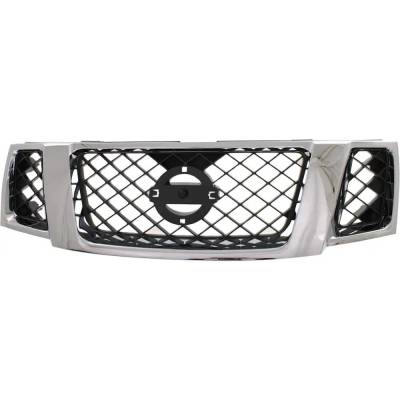 New Chrome Shell Grille Assembly Compatible With Nissan Pathfinder Se 8 Cyl 5.6L Pathfinder Se