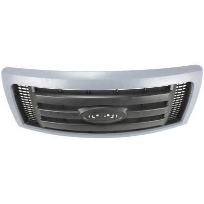 Rareelectrical - New Gray Shell Grille Assembly Compatible With Ford F-150 Stx 6 Cyl 3.7L F-150 Fx4 8 Cyl 5.4L F-150 - Image 6
