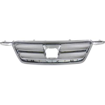 Rareelectrical - New Inner & Outer Grille Assembly Compatible With Honda Cr-V Ex 4 Cyl 2.4L Cr-V Lx 4 Cyl 2.4L Cr-V - Image 1