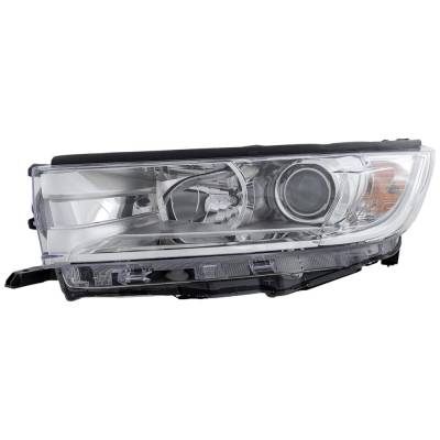 Rareelectrical - Headlight Compatible With 2017-2019 Toyota Highlander 2.7L 3.5L I4 Left Driver Side Halogen - Image 3