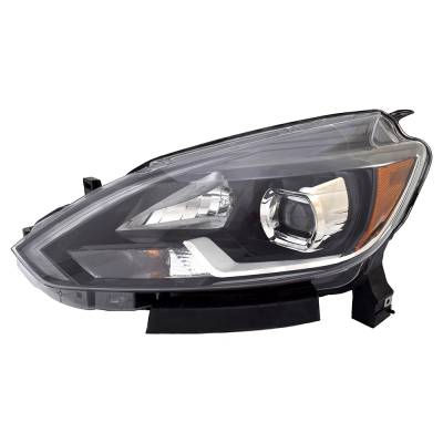 New Left Headlight Compatible With Nissan Sentra Sl Sedan 4-Door 1.8L 2016 2017 By Part Number