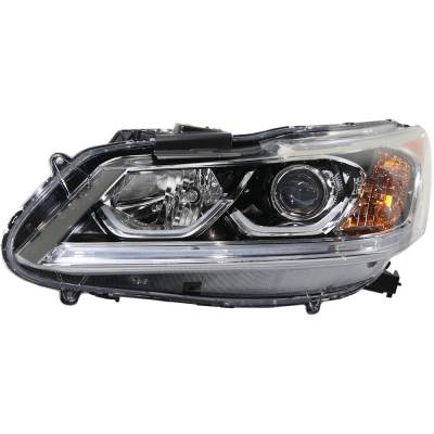 Rareelectrical - Headlight Compatible With 2017 Honda Accord 2.4L 3.5L I4 K24w J35y Lfa Left Driver Side Halogen - Image 1