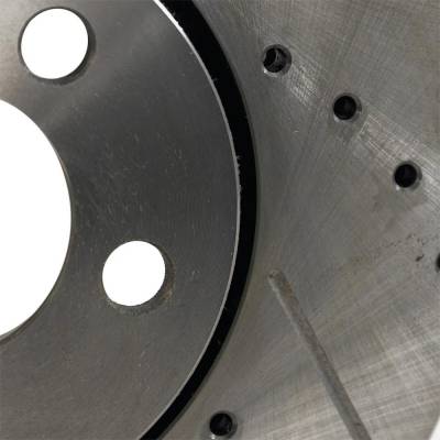 RAREELECTRICAL - New Cross-Drilled And Slotted Brake Disc Compatible With Volkswagen Jetta Gls 4 Cyl 1.8L Golf Gti - Image 7