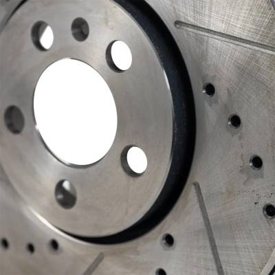 RAREELECTRICAL - New Cross-Drilled And Slotted Brake Disc Compatible With Volkswagen Jetta Gli 6 Cyl 2.8L Jetta Gls 6 - Image 6