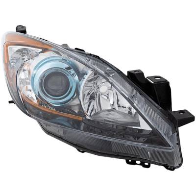 Rareelectrical - Headlight Compatible With 2012-2013 Mazda 3 3 Sport 2.0L 2.5L I4 Right Passenger Side Halogen - Image 2