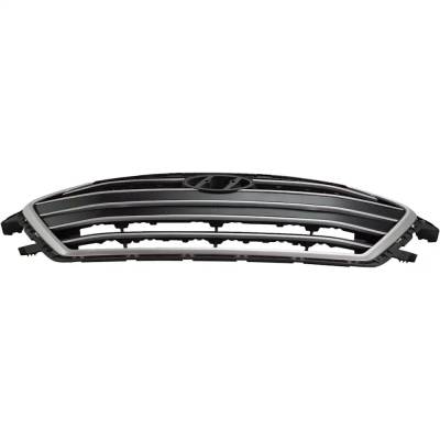Rareelectrical - New Painted Silver Grille Assembly Compatible With Hyundai Elantra Gls 4 Cyl 2.0L Elantra Le 4 Cyl - Image 2