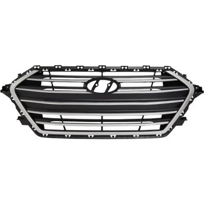 Rareelectrical - New Painted Silver Grille Assembly Compatible With Hyundai Elantra Eco 4 Cyl 1.4L Elantra Gl Se 4 - Image 1
