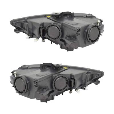 Rareelectrical - New Pair Of Hid Headlights Compatible With Audi A3 Ambiente Sedan 4-Door 1.4L 1.8L 2015 2016 By Part - Image 2