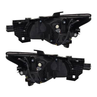 Rareelectrical - New Pair Of Headlights Compatible With Mazda Cx-9 Touring Sport Utility 4-Door 2016 2017 2018 2019 - Image 3