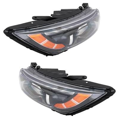 Rareelectrical - New Pair Of Headlight Compatible With Kia Optima Limited 4 Cyl 2.0L Optima Ex Luxury 4 Cyl 2.4L - Image 2