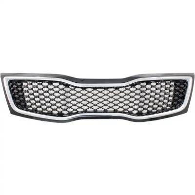 Rareelectrical - New Black Grille Assembly Compatible With Kia Optima Limited 4 Cyl 2.0L Optima Sx Turbo 4 Cyl 2.0L - Image 1