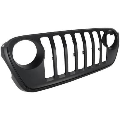 Rareelectrical - New Painted Black Grille Assembly Compatible With Jeep Gladiator Mojave 6 Cyl 3.6L Wrangler Sport 6 - Image 3