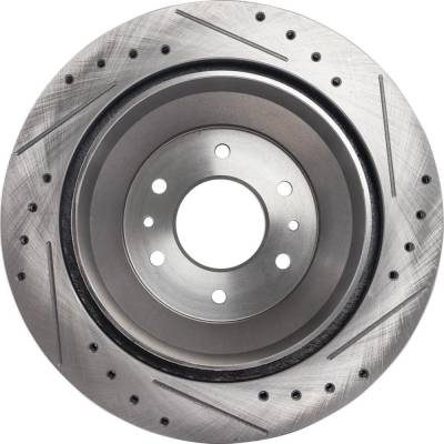 RAREELECTRICAL - New Cross-Drilled Brake Disc Compatible With Buick Chevrolet Gmc Rainier Cxl Plus 6 Cyl 4.2L - Image 4