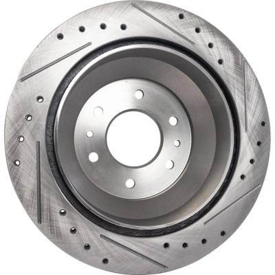 RAREELECTRICAL - New Cross-Drilled Brake Disc Compatible With Buick Chevrolet Gmc Rainier Cxl Plus 6 Cyl 4.2L - Image 5