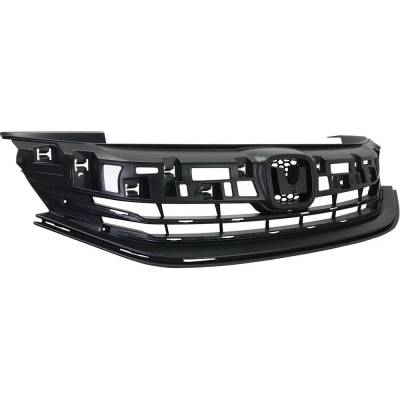 Rareelectrical - New Textured Black Grille Assembly Compatible With Honda Accord Ex-L 4 Cyl 2.4L Accord Se 4 Cyl 2.4L - Image 2