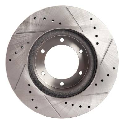 RAREELECTRICAL - New Cross-Drilled And Slotted Brake Disc Compatible With Toyota T100 Sr5 6 Cyl 3.4L T100 Base 4 Cyl - Image 4