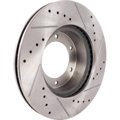RAREELECTRICAL - New Cross-Drilled And Slotted Brake Disc Compatible With Toyota T100 Dx 6 Cyl 3.0L T100 Dx 6 Cyl - Image 6
