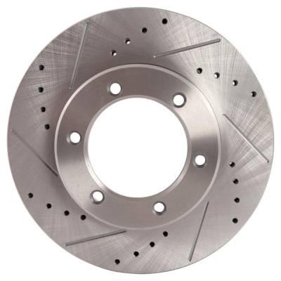 RAREELECTRICAL - New Cross-Drilled And Slotted Brake Disc Compatible With Toyota T100 Dx 6 Cyl 3.0L T100 Dx 6 Cyl - Image 7
