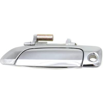 Front Driver Side Exterior Door Handle Compatible With 2001-2005 Honda Civic Chrome With Key Hole