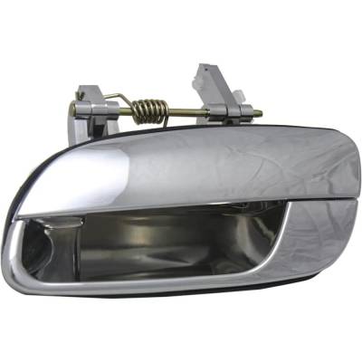 Rear Driver Side Exterior Door Handle Compatible With 2001-2006 Hyundai Elantra Chrome Without Key