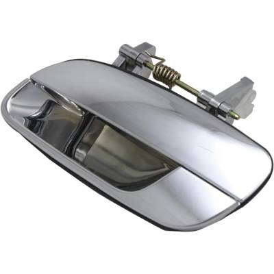 Rareelectrical - Left Rear Exterior Door Handle Compatible With 2001-2006 Hyundai Elantra Chrome Without Key Hole - Image 2