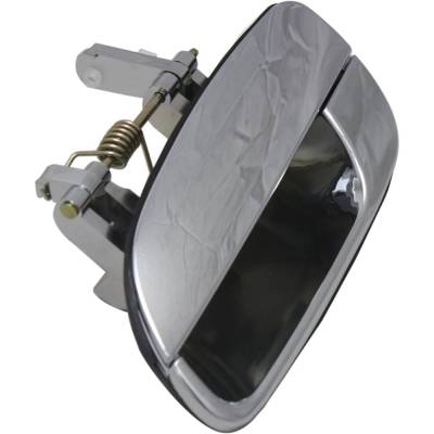 Rareelectrical - Rear Left (Driver Side) Exterior Door Handle Compatible With 2001-2006 Hyundai Elantra Chrome - Image 3