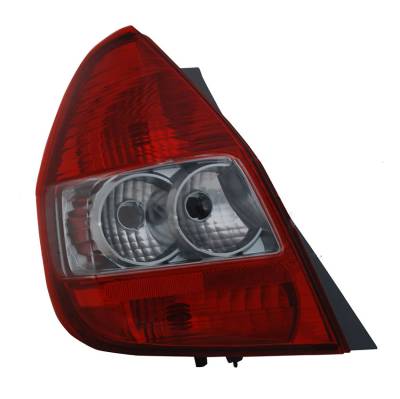 Left Driver Side Tail Light Assembly Compatible With 2007 2008 Honda Fit Base Sport 1.5L L4