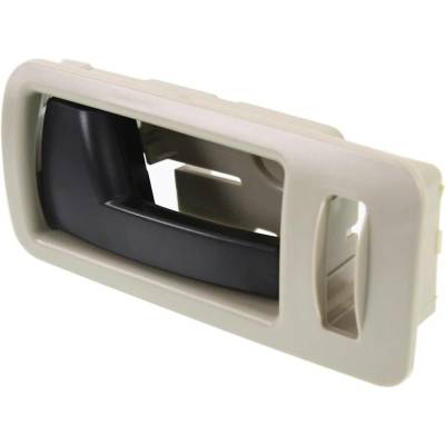 Rareelectrical - Front Driver Side Interior Door Handle Compatible With 2005-2014 Ford Mustang Beige Bezel With Black - Image 2