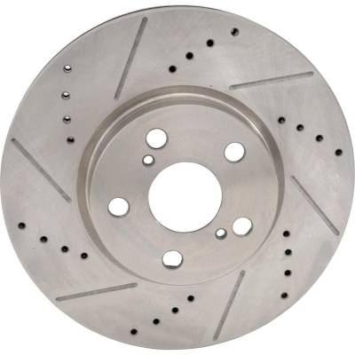 Rareelectrical - New Vented Brake Disc Compatible With Pontiac Scion Toyota Corolla Le Eco 4 Cyl 1.8L Xd Base 4 Cyl - Image 3