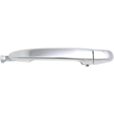 Left Rear Exterior Door Handle Compatible With 2004-2010 Toyota Sienna Chrome Without Key Hole