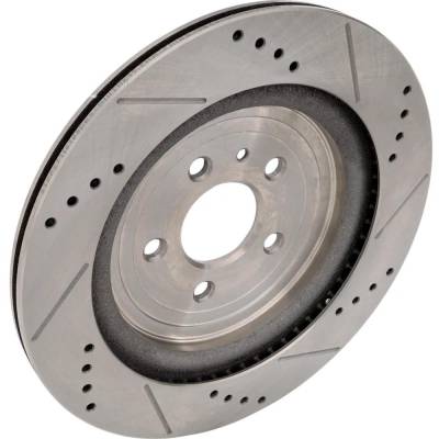 Rareelectrical - New Vented Brake Disc Compatible With Ford Lincoln Police Responder Hybrid Base 4 Cyl 2.0L Explorer - Image 2