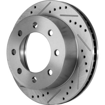 Rareelectrical - New Performance Rotor Brake Disc Compatible With Dodge Ram 3500 Base 6 Cyl 5.9L Ram 2500 Base 6 Cyl - Image 7
