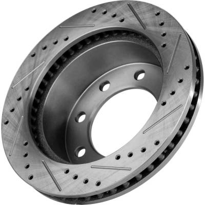 Rareelectrical - New Performance Rotor Brake Disc Compatible With Dodge Ram 3500 Base 6 Cyl 5.9L Ram 2500 Base 6 Cyl - Image 8