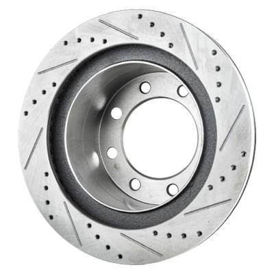 Rareelectrical - New Performance Rotor Brake Disc Compatible With Dodge Ram 3500 Slt 6 Cyl 5.9L Ram 3500 St 6 Cyl - Image 3