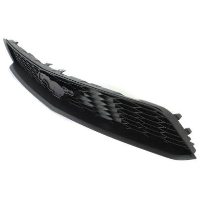 Rareelectrical - New Painted Black Grille Assembly Compatible With Ford Mustang Base 6 Cyl 4.0L Mustang Base 6 Cyl - Image 2