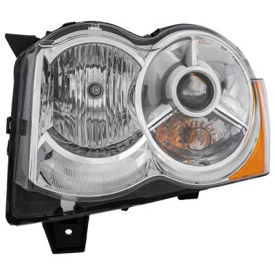Headlight Compatible With 2008-2010 Jeep Grand Cherokee 3.7L 4.7L V6 Powertech Left Driver Side