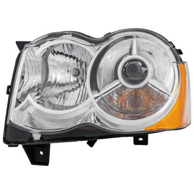 Rareelectrical - Headlight Compatible With 2008-2010 Jeep Grand Cherokee 3.7L 4.7L V6 Powertech Left Driver Side - Image 2